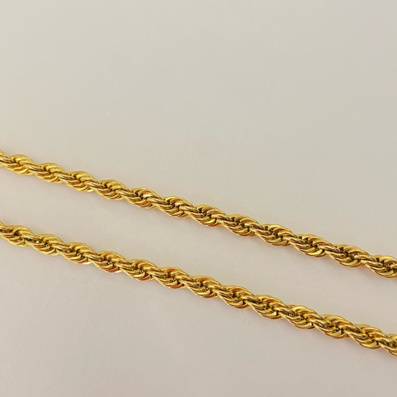 14k gold plated twist chain from feogi - Picture 2 of 6